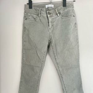 🧚🏻‍♂️LOFT🧚🏻‍♂️CROPPED LIGHT GREEN/GRAY JEANS